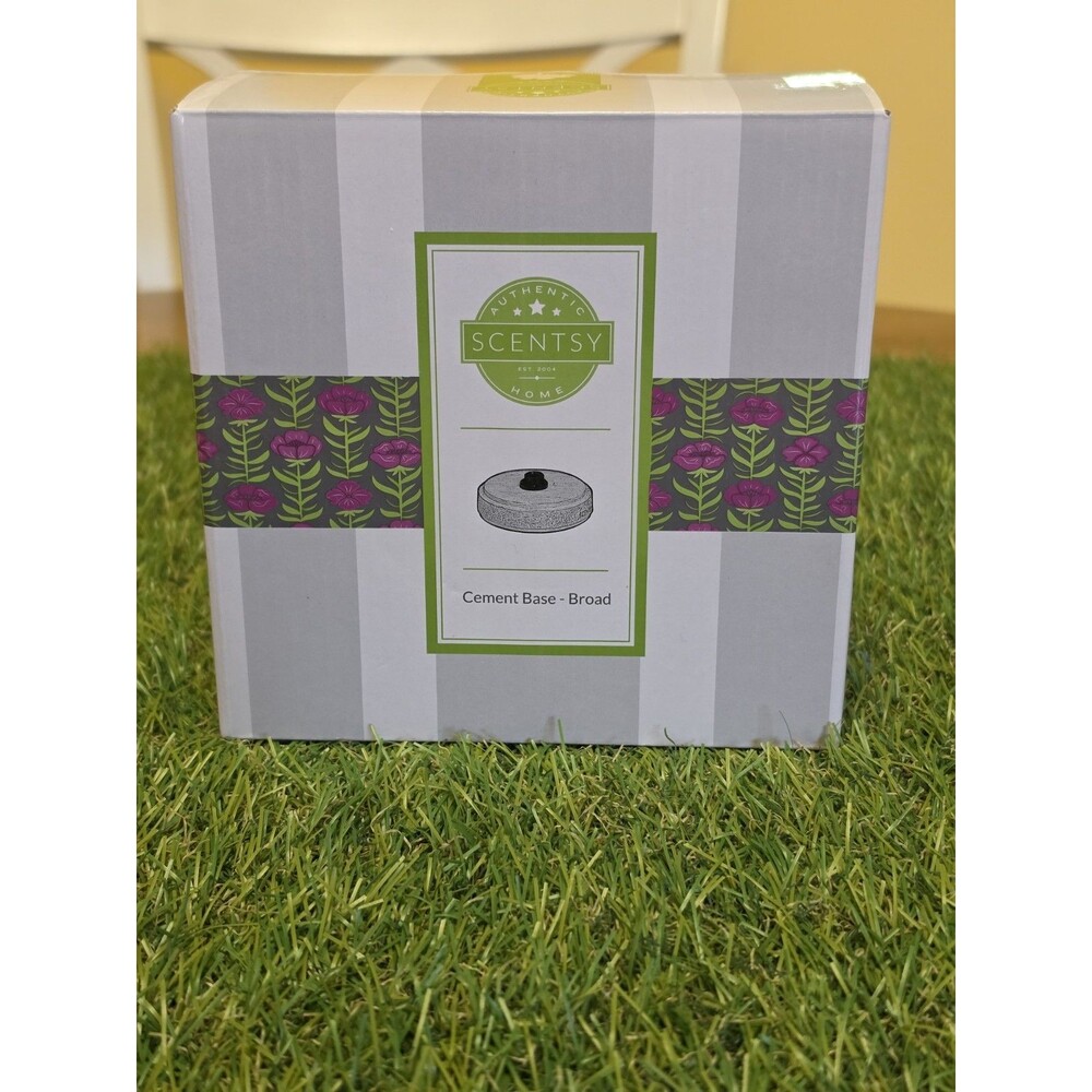 Scentsy Lampshade Collection Broad Cement Electric Wax Warmer Base  36906 New